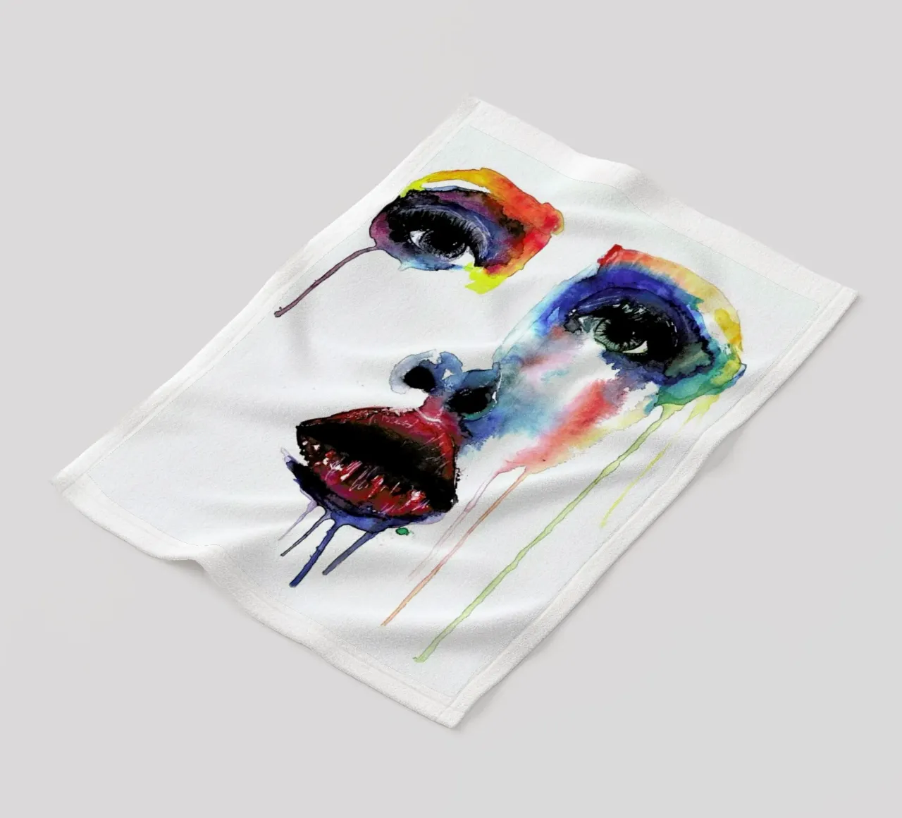 Crying Blue Fleecedecke von Mathilde Olsen