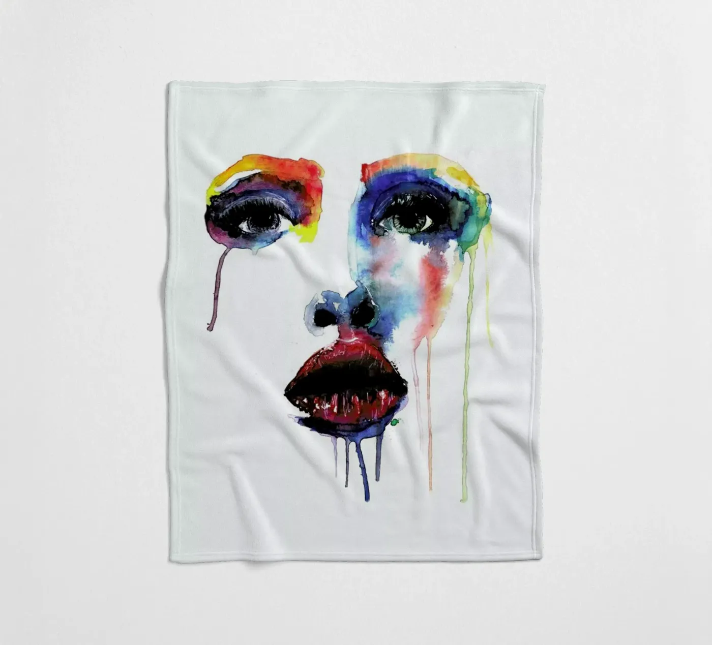 Crying Blue fleecedeken van Mathilde Olsen