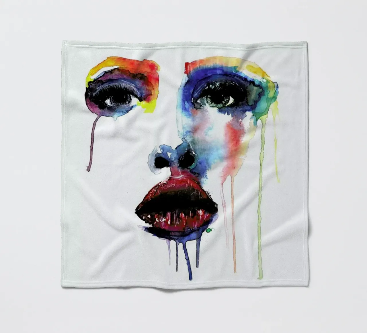 Crying Blue Fleecedecke von Mathilde Olsen