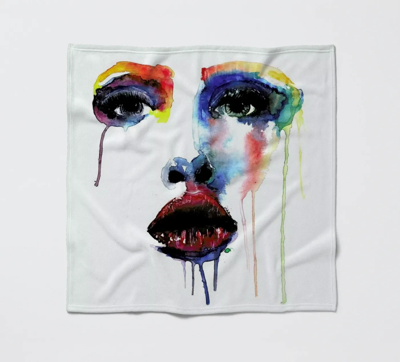 Crying Blue Fleecedecke von Mathilde Olsen