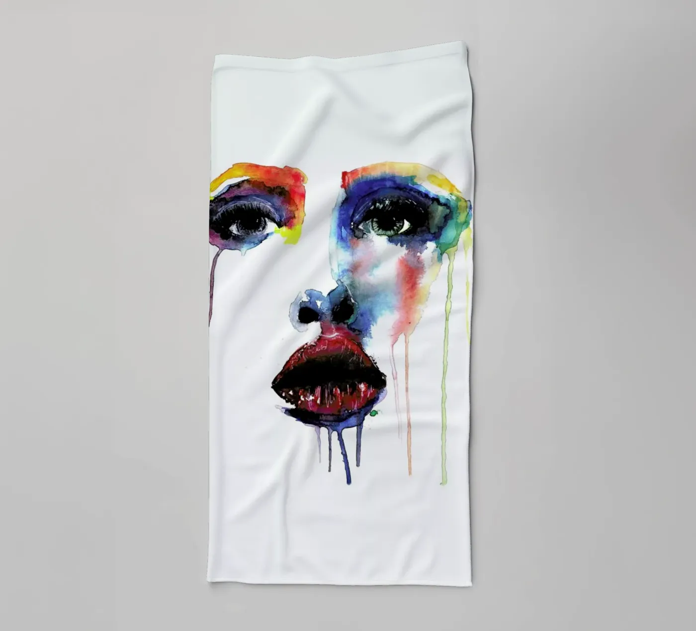 Crying Blue badhanddoek van Mathilde Olsen