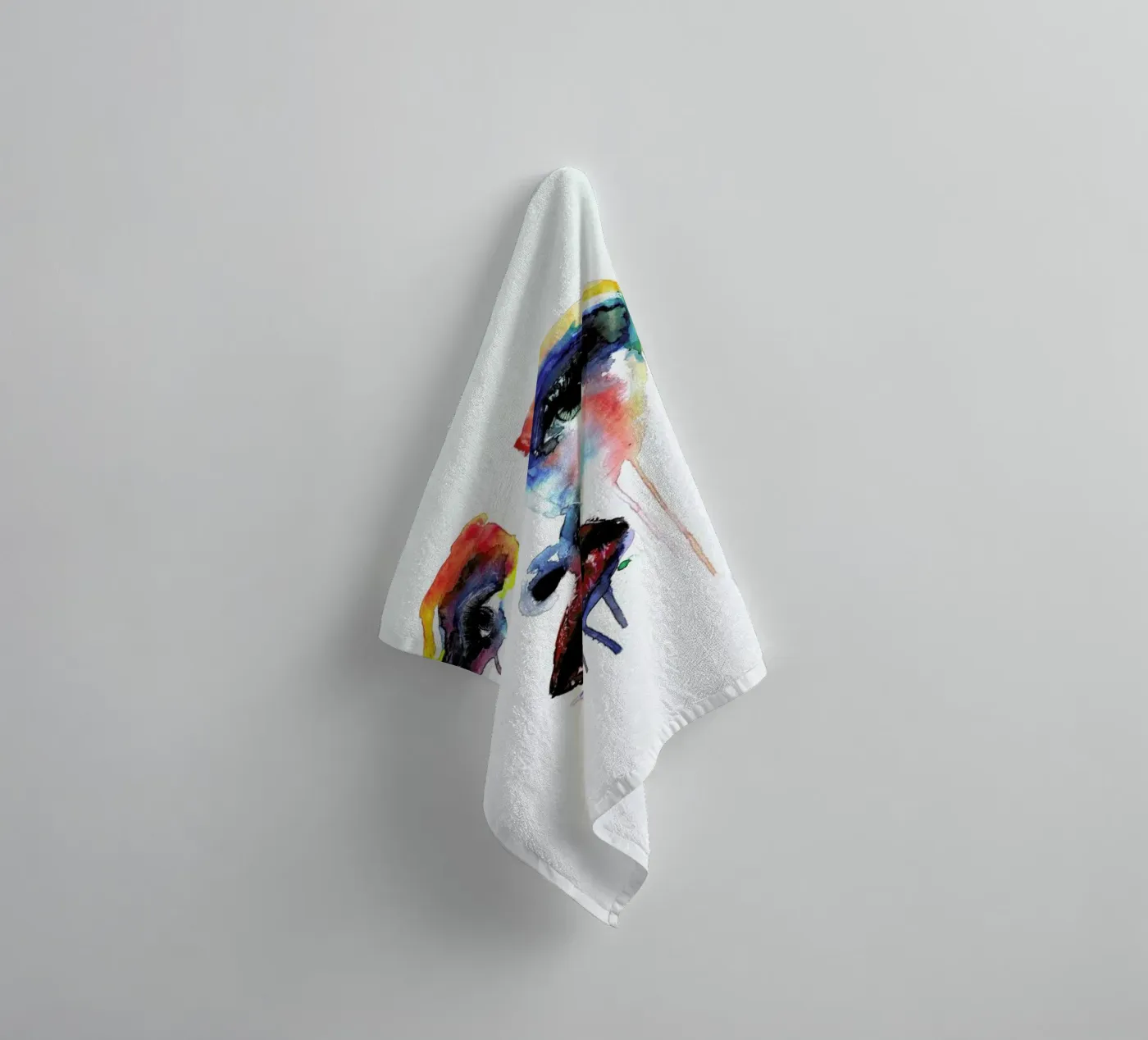 Crying Blue badhanddoek van Mathilde Olsen