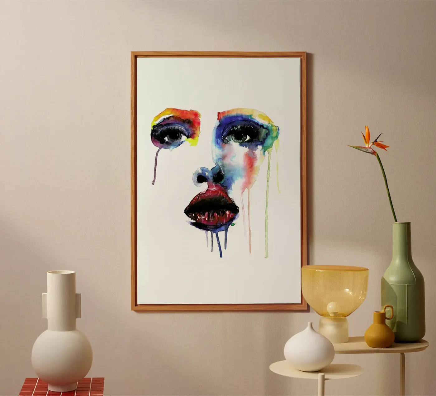 Crying Blue forex plate by Mathilde Olsen