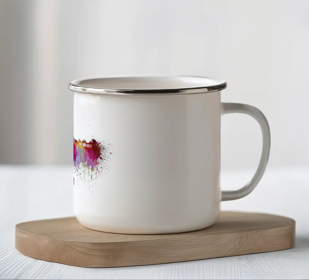 Lo skyline di Berlino tazza in smalto da 🎁 ARTVI-SHOP