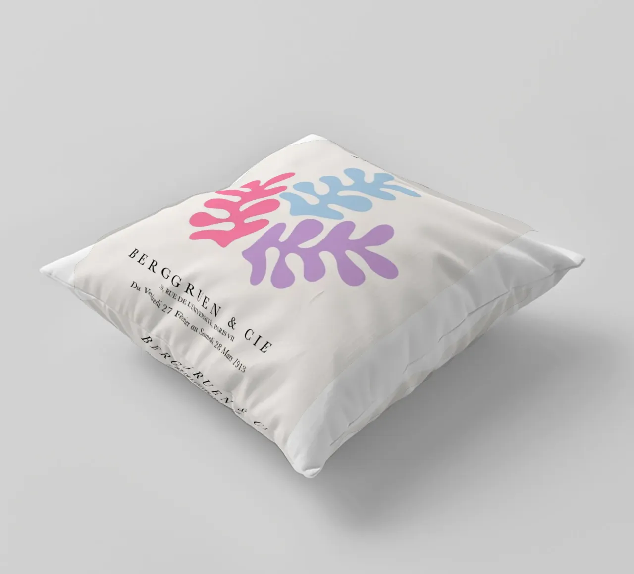 Foglia di Matisse a colori cuscino da DODOLAN STORE