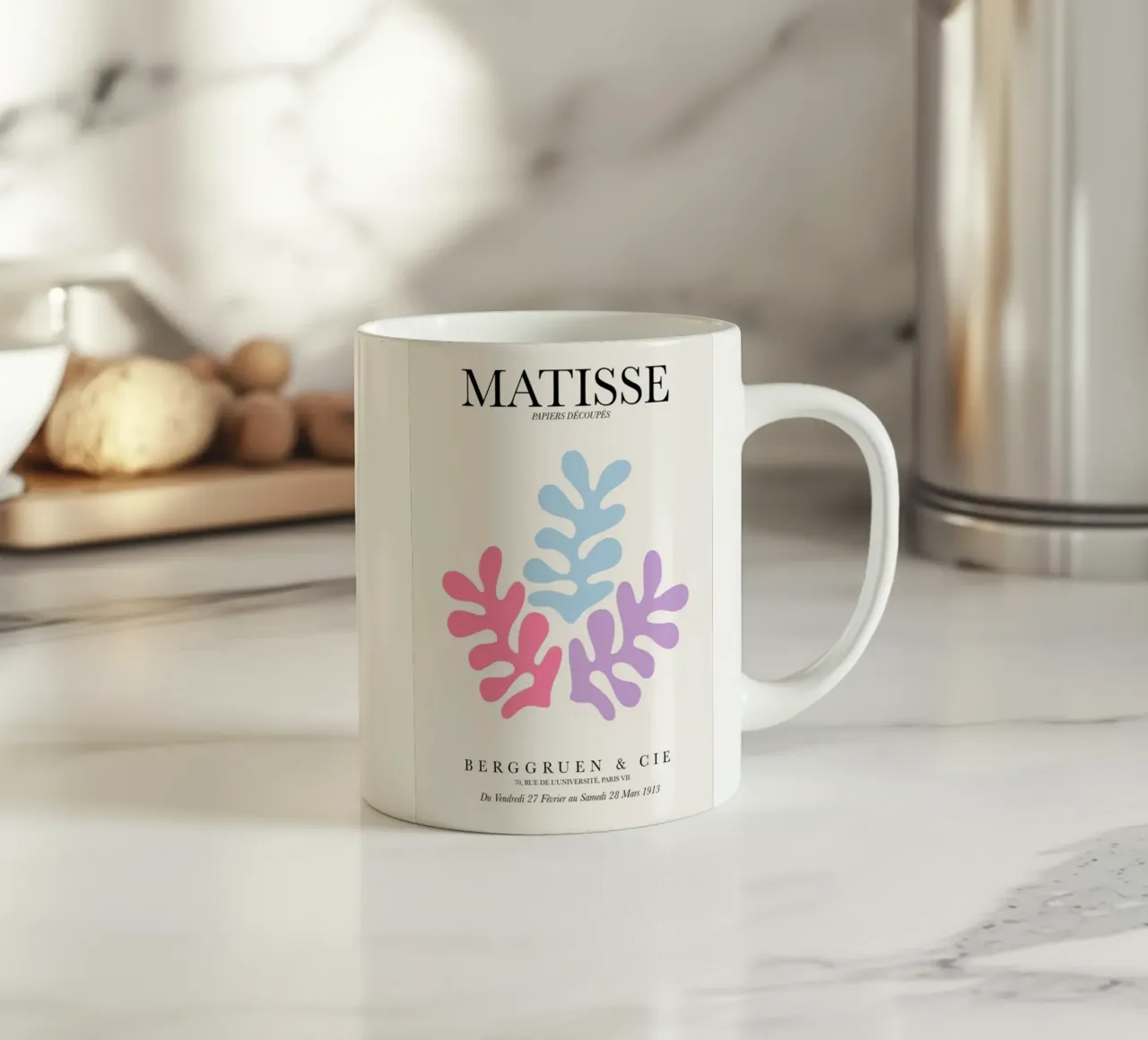 Foglia di Matisse a colori tazza in ceramica da DODOLAN STORE