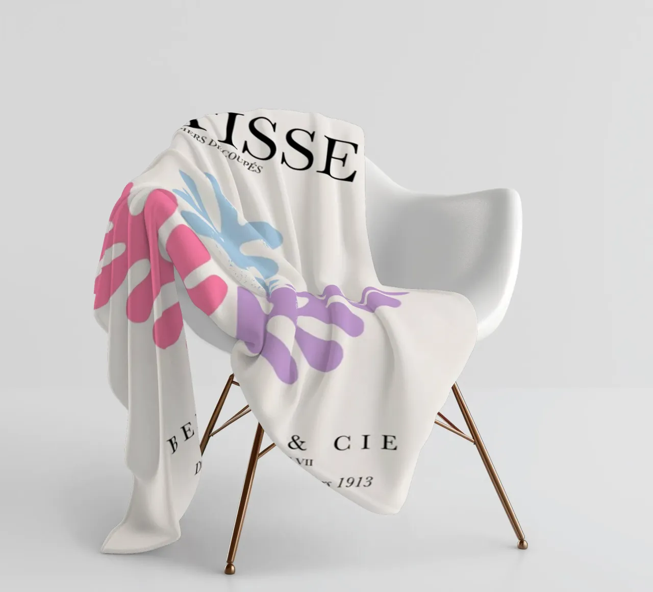 Foglia di Matisse a colori coperta in pile da DODOLAN STORE