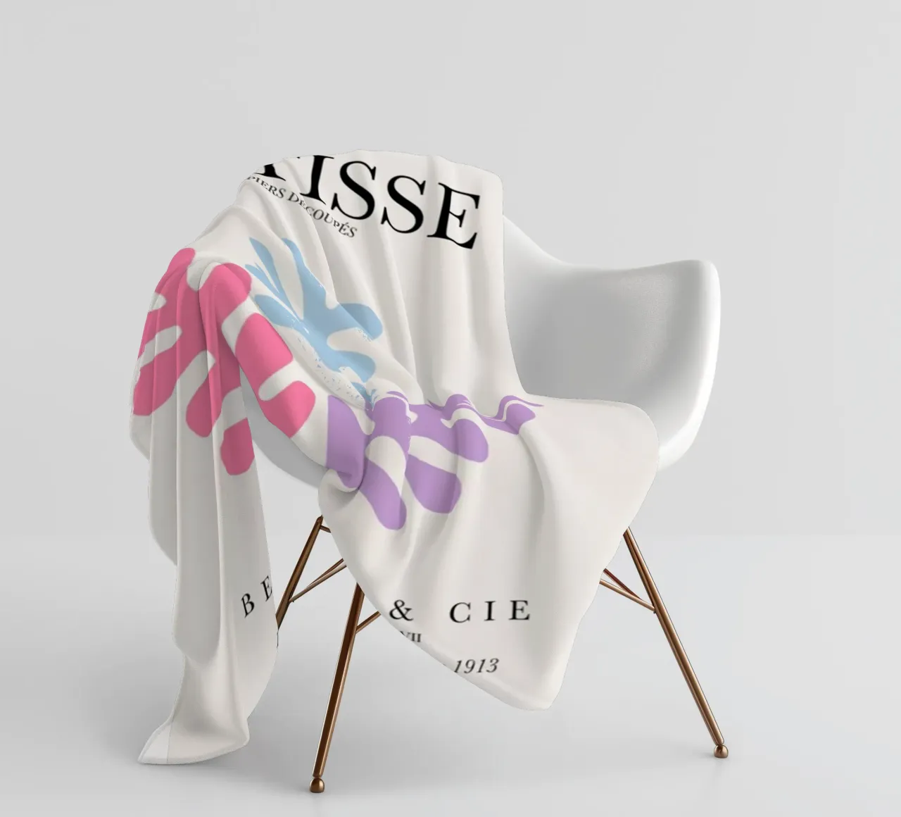 Foglia di Matisse a colori coperta in pile da DODOLAN STORE