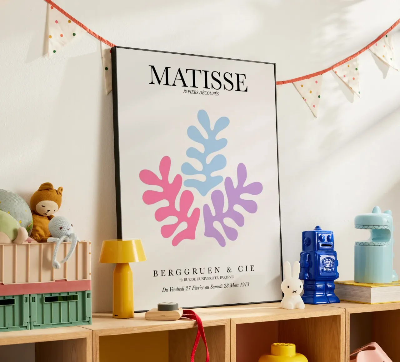 Foglia di Matisse a colori alluminio dibond da DODOLAN STORE