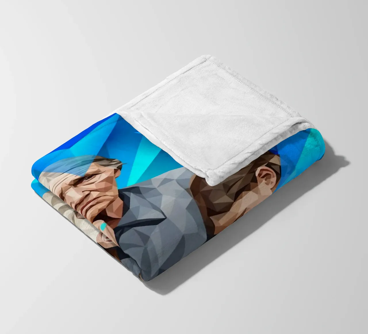 Madre migrante Lowpoly coperta in pile da Low Profile