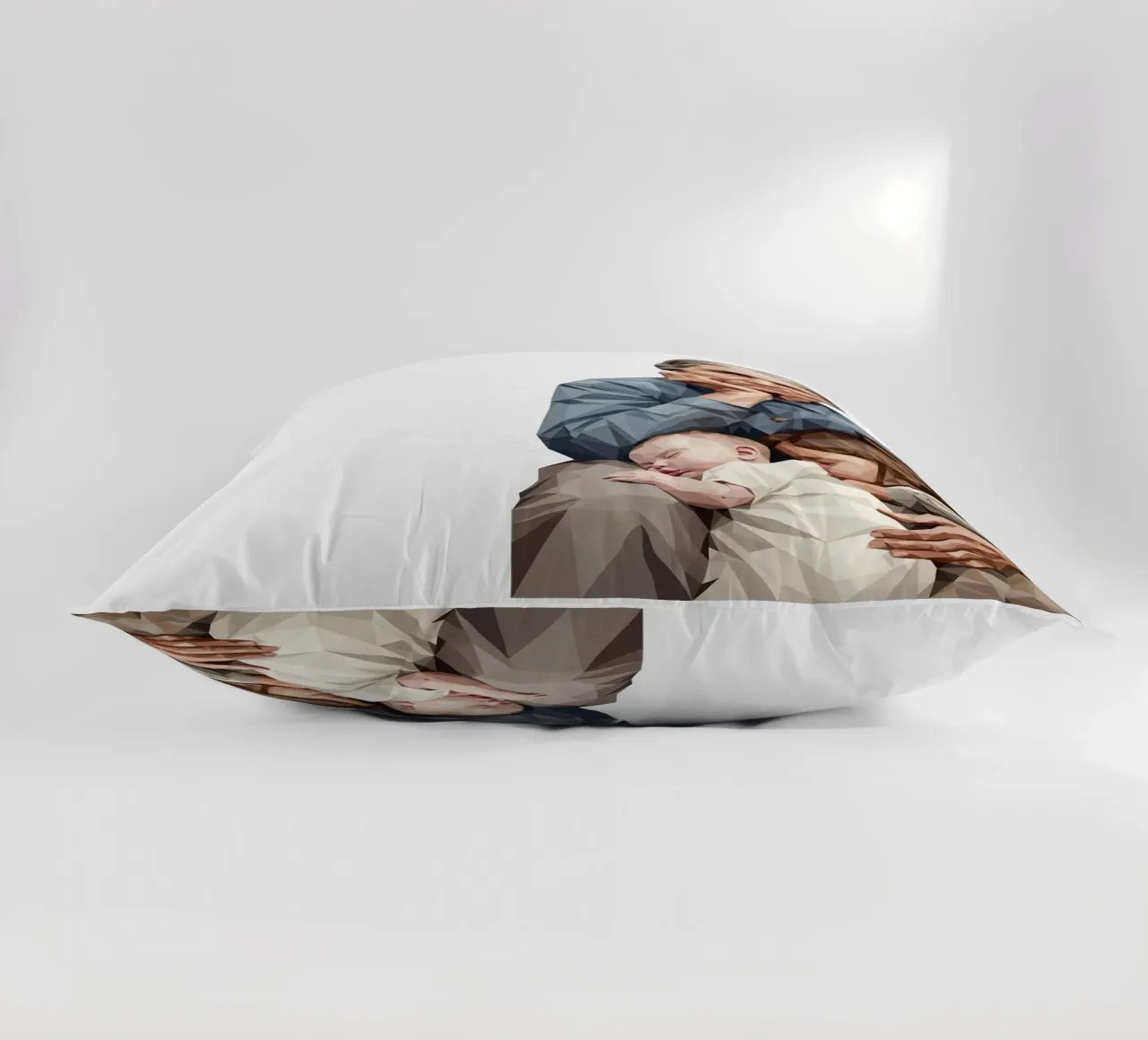 Madre migrante Lowpoly cuscino da Low Profile