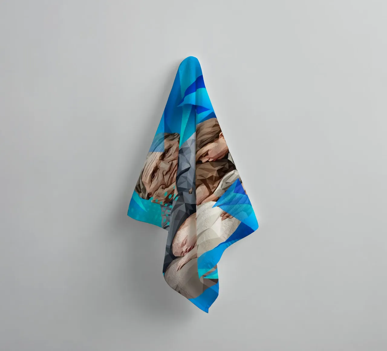 Madre migrante Lowpoly asciugamano da bagno da Low Profile