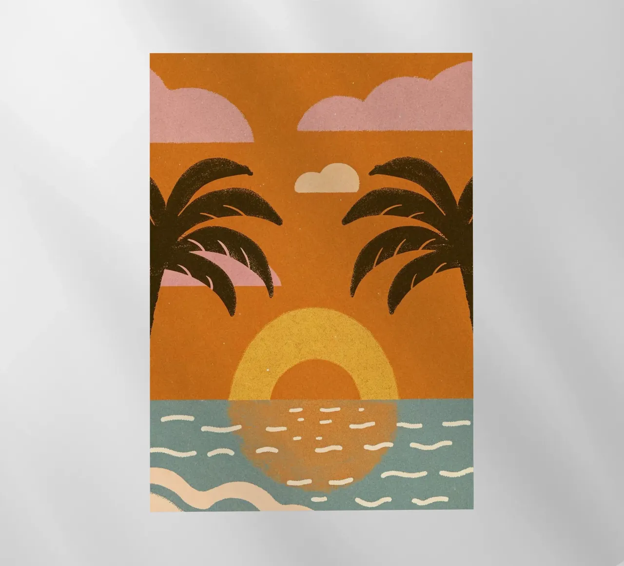 palm and sunset pellicola backlit da morgal