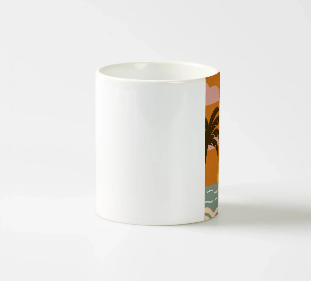 palm and sunset tazza in ceramica da morgal