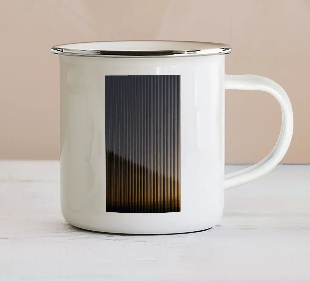 striped glass light tazza in smalto da morgal