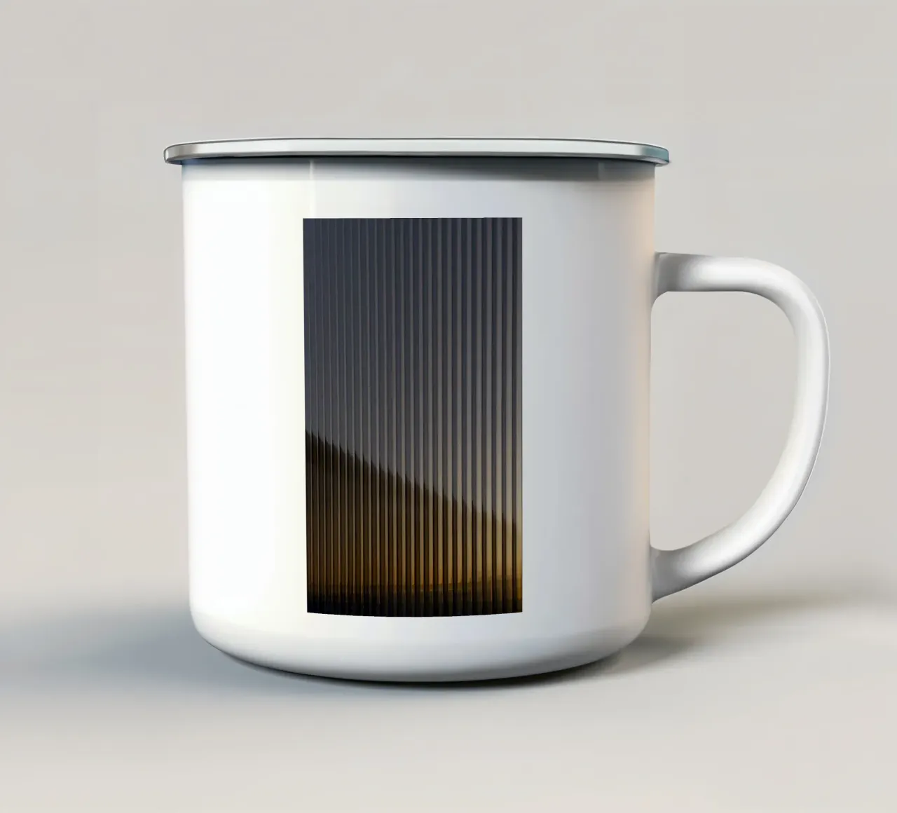 striped glass light tazza in smalto da morgal