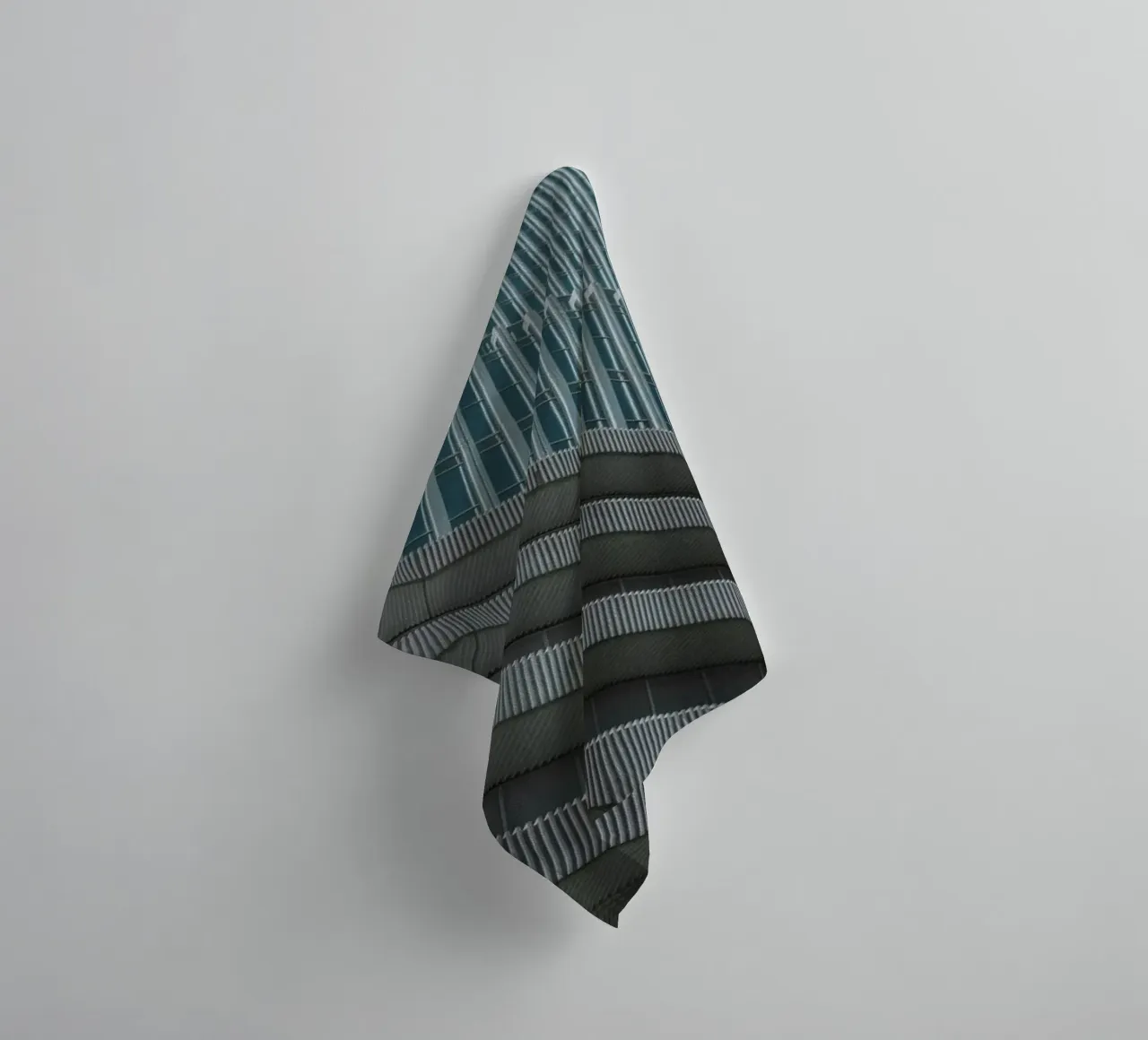striped sky building asciugamano da bagno da morgal