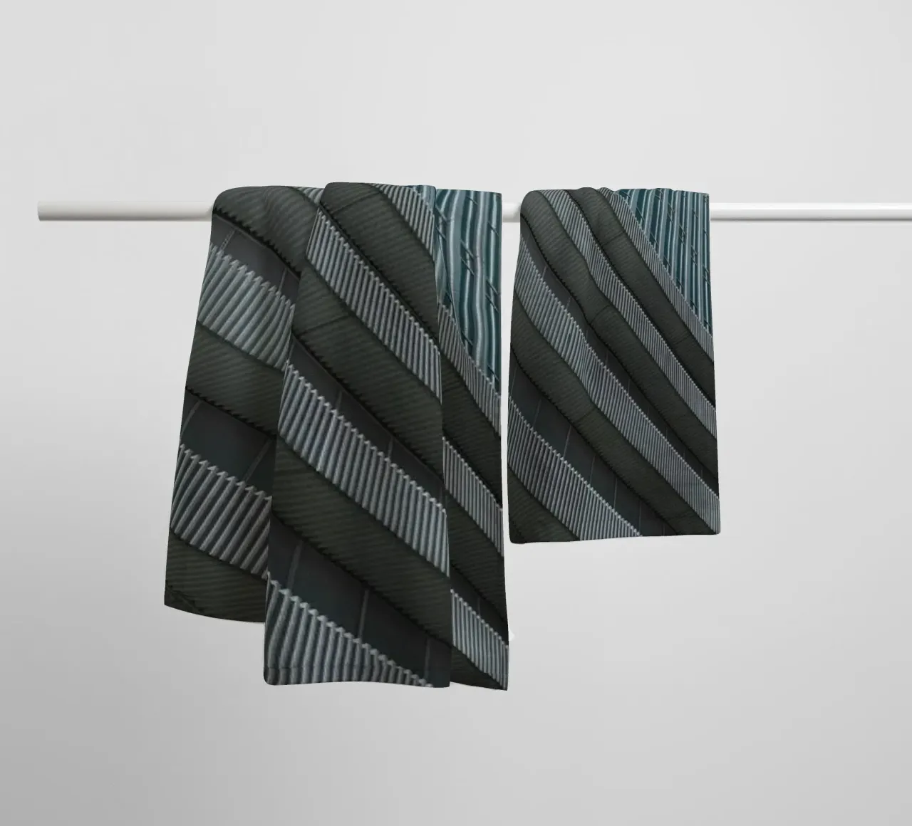 striped sky building asciugamano da bagno da morgal