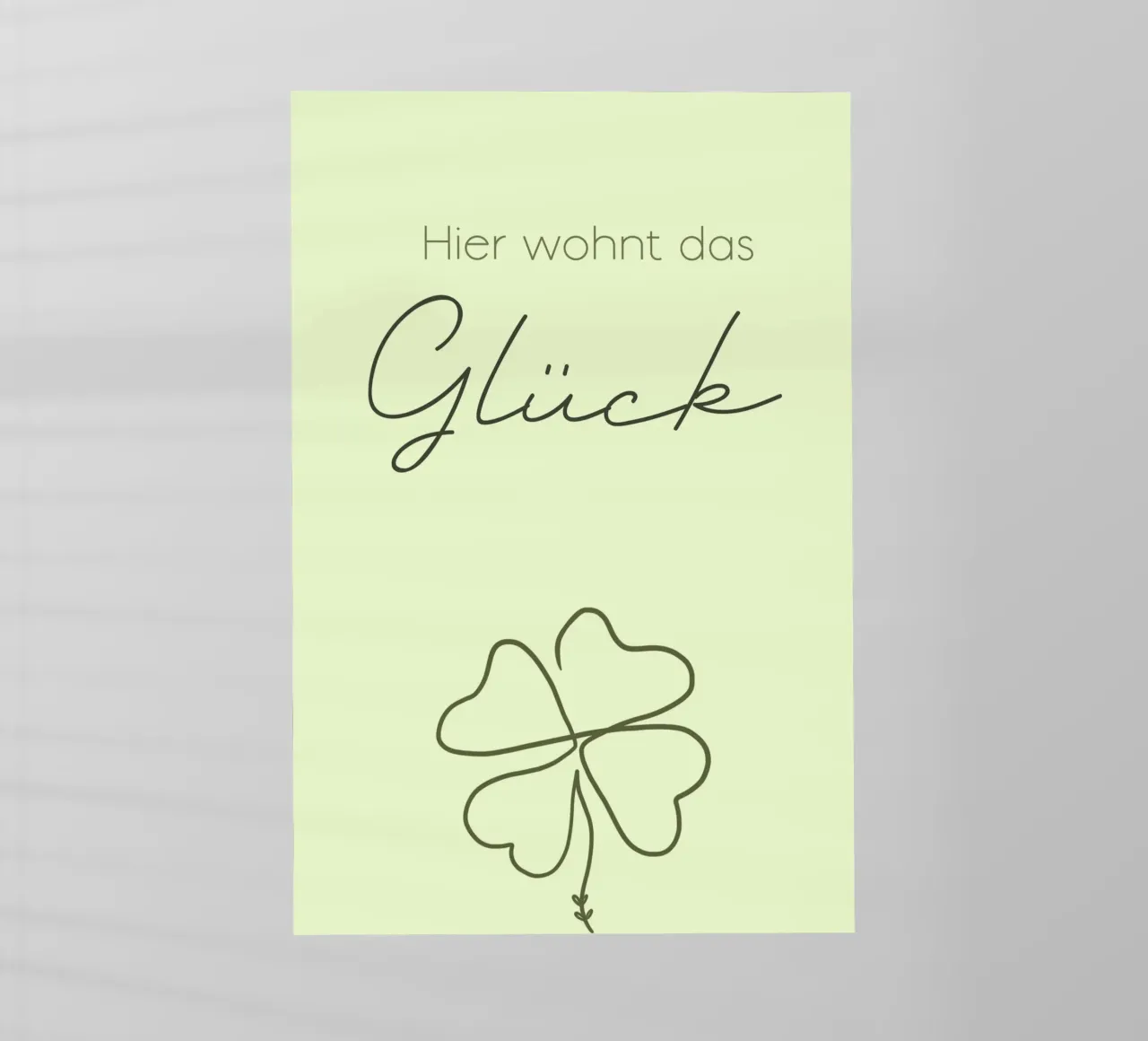 Minimal Boho Line Art - Qui è dove vive la felicità pellicola backlit da Spruch drauf!