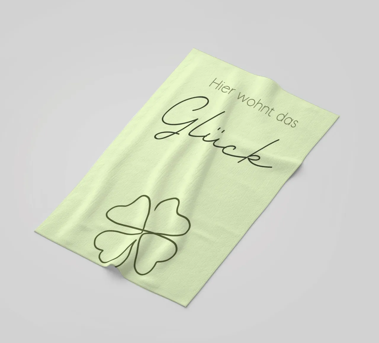 Minimal Boho Line Art - Qui è dove vive la felicità telo mare da Spruch drauf!