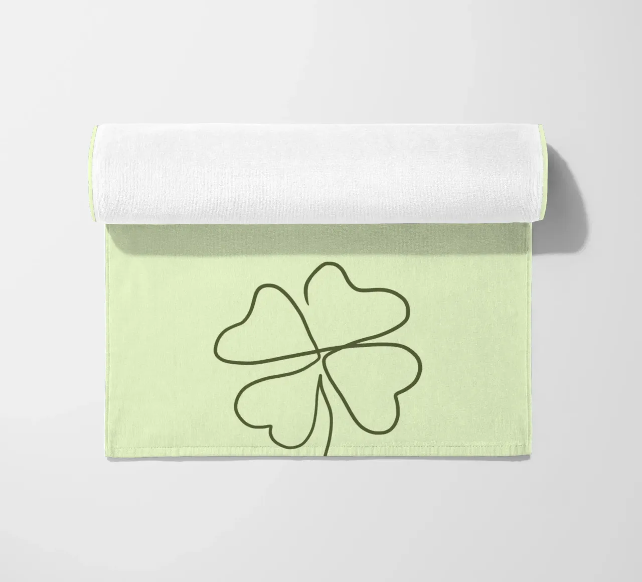 Minimal Boho Line Art - Qui è dove vive la felicità telo mare da Spruch drauf!