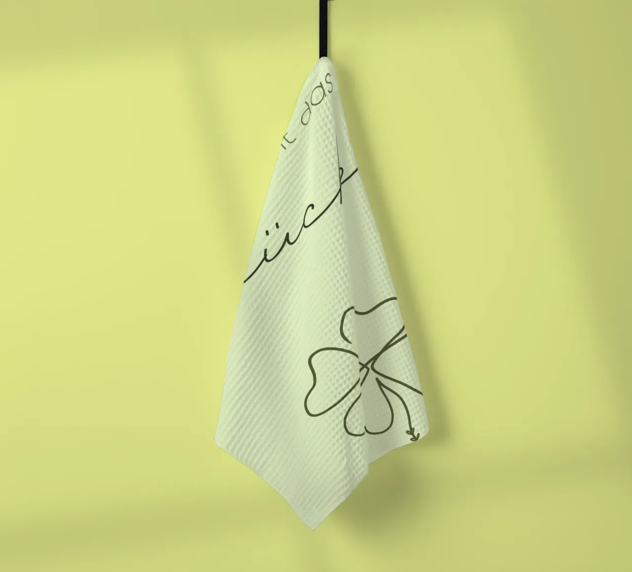 Minimal Boho Line Art - Qui è dove vive la felicità canovaccio da cucina da Spruch drauf!