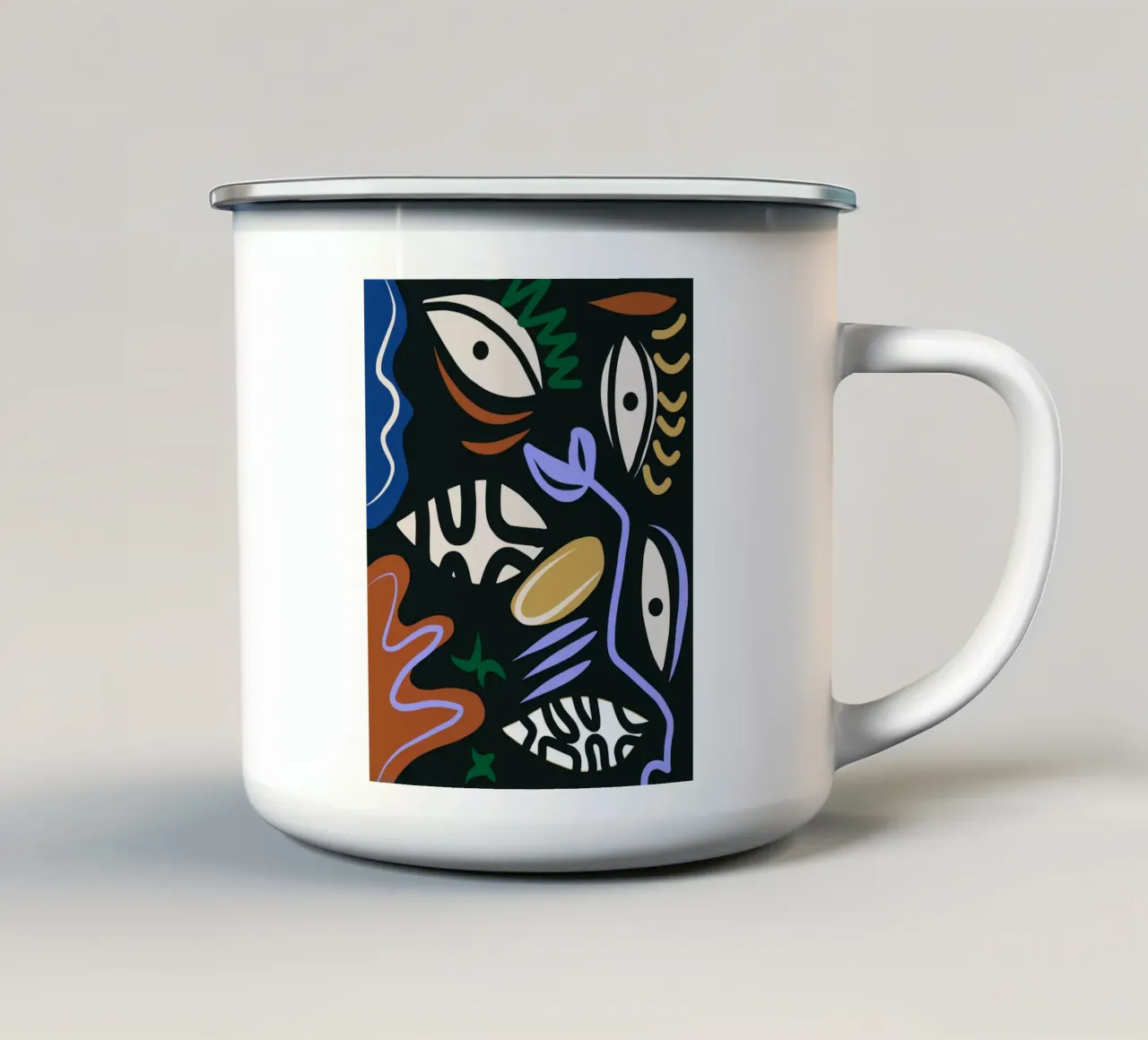 Malocchio massimalista tazza in smalto da Little Dean