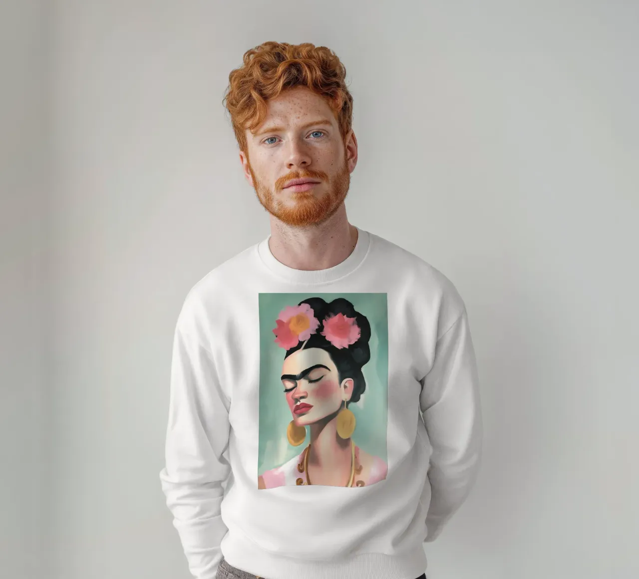 Magia del pastello Frida felpa da Carinaprint