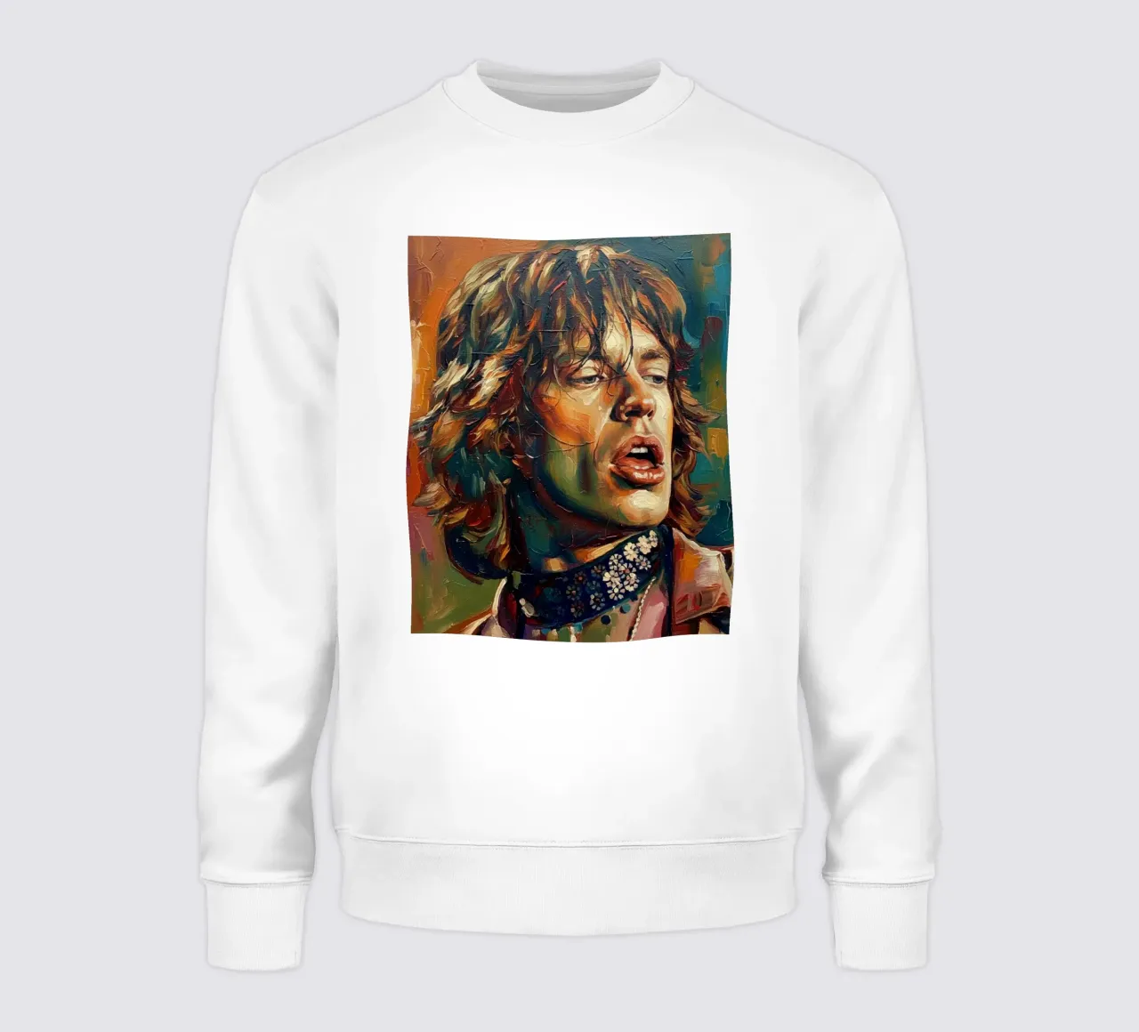 Mick Jagger arte astratta felpa da Lembayung art