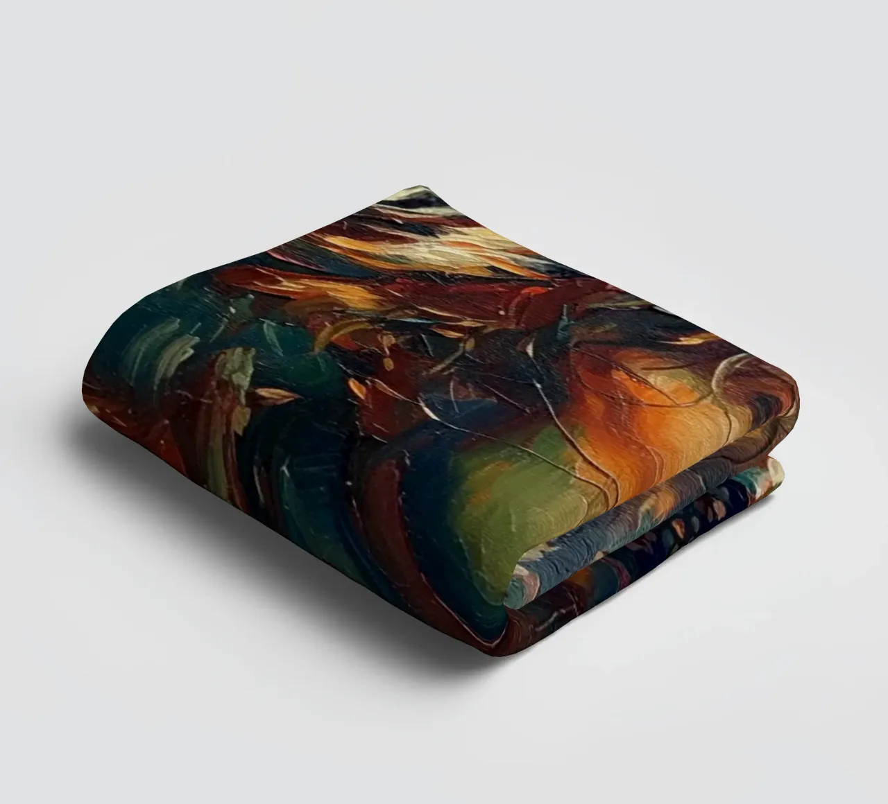 Mick Jagger abstract art towel by Lembayung art