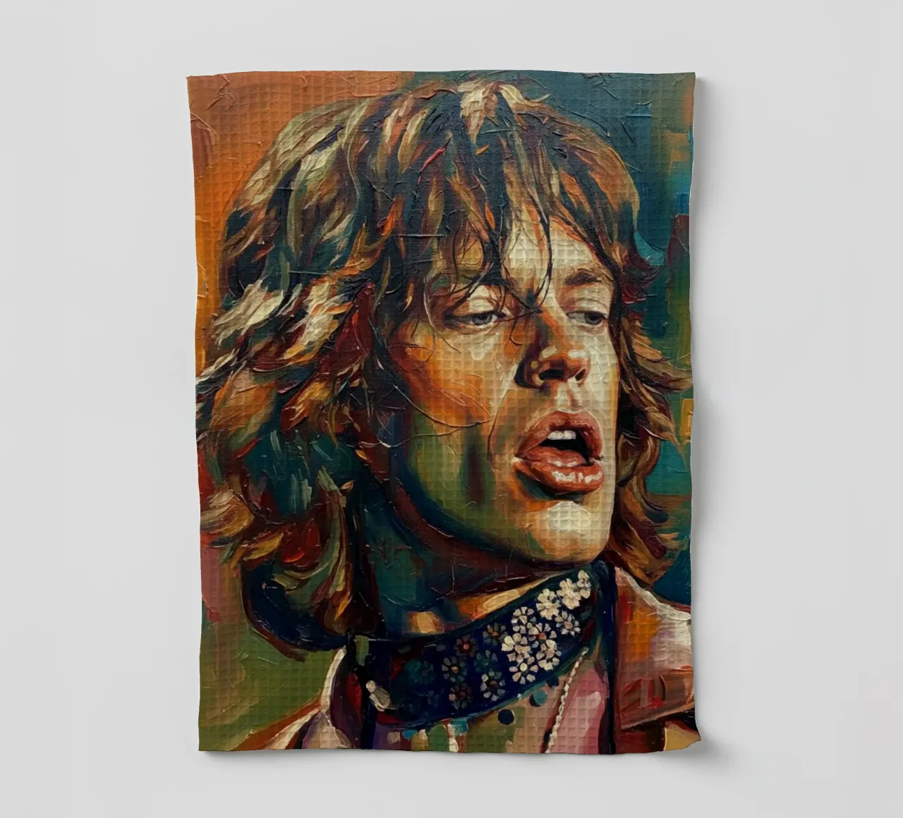 Mick Jagger art abstrait torchon de Lembayung art