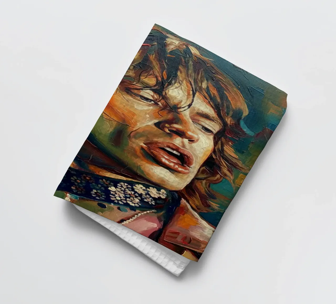 Mick Jagger art abstrait torchon de Lembayung art
