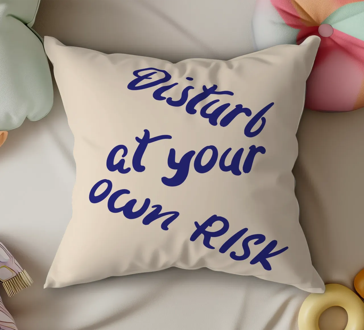Disturb at your own risk cuscino da blisstype