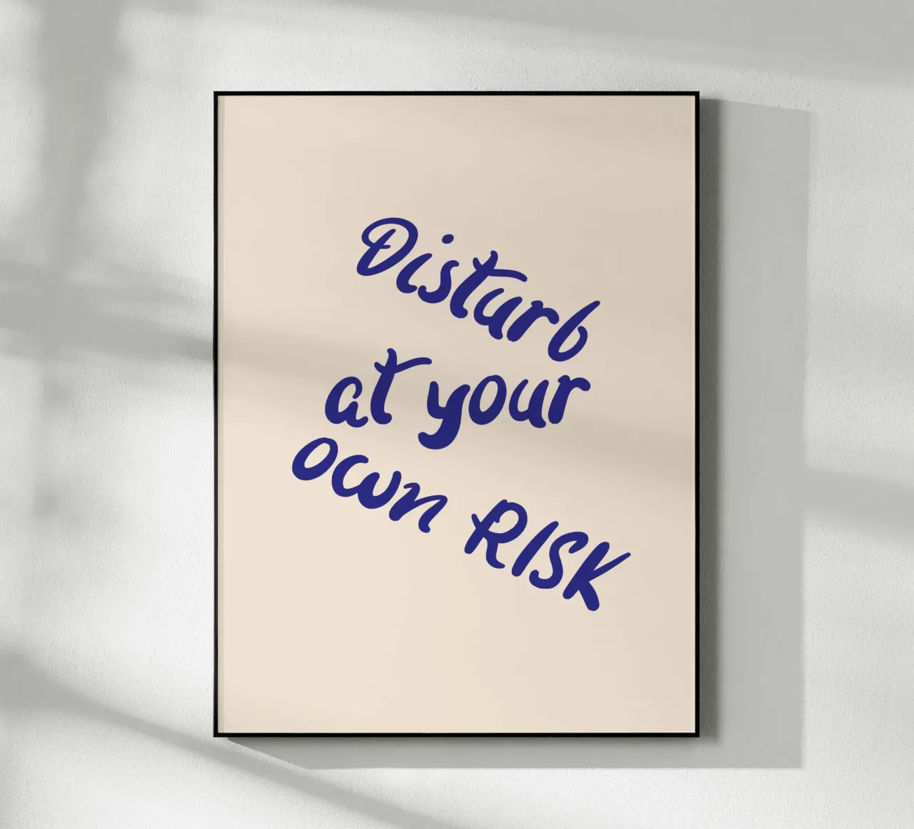 Disturb at your own risk plexiglass da blisstype