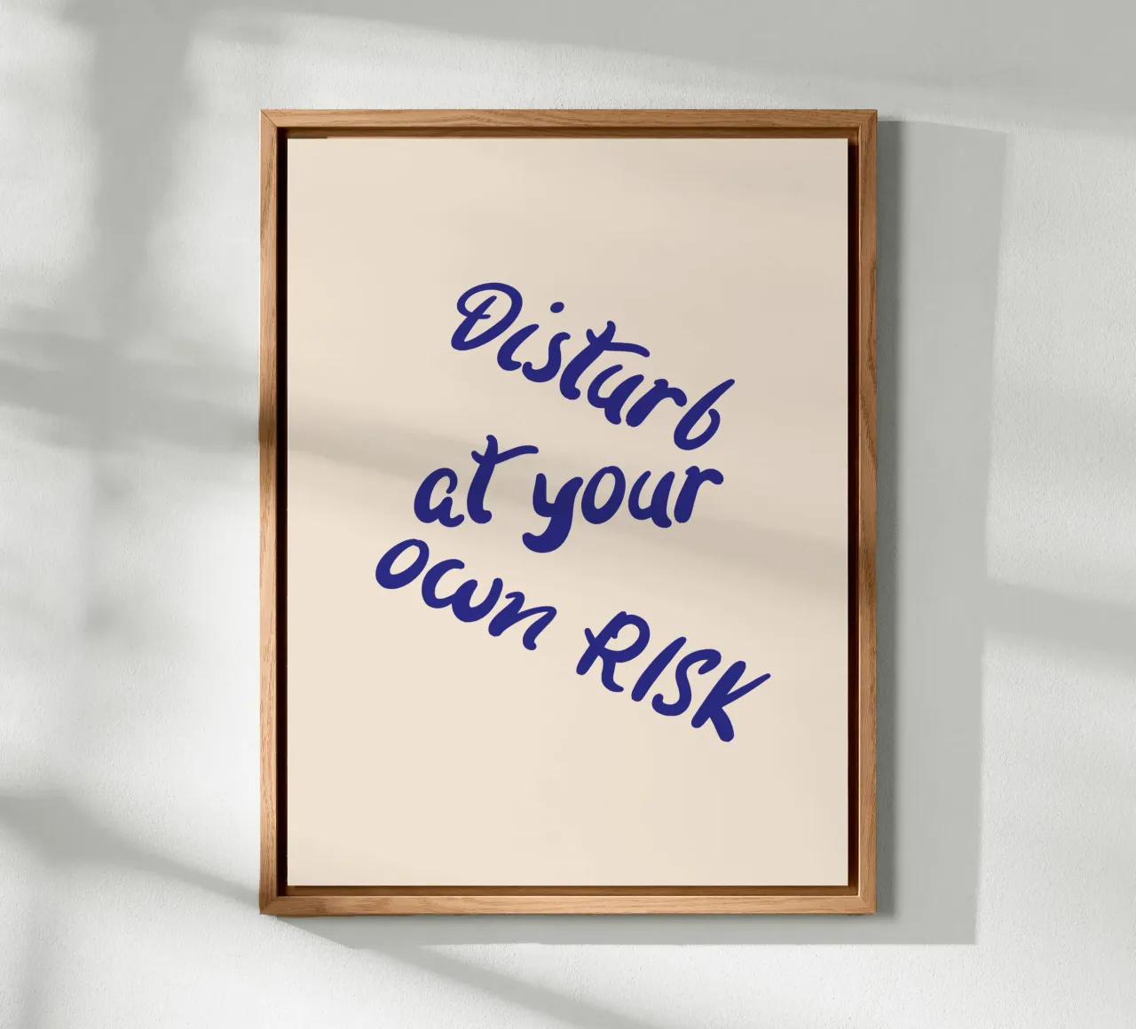 Disturb at your own risk alluminio dibond da blisstype