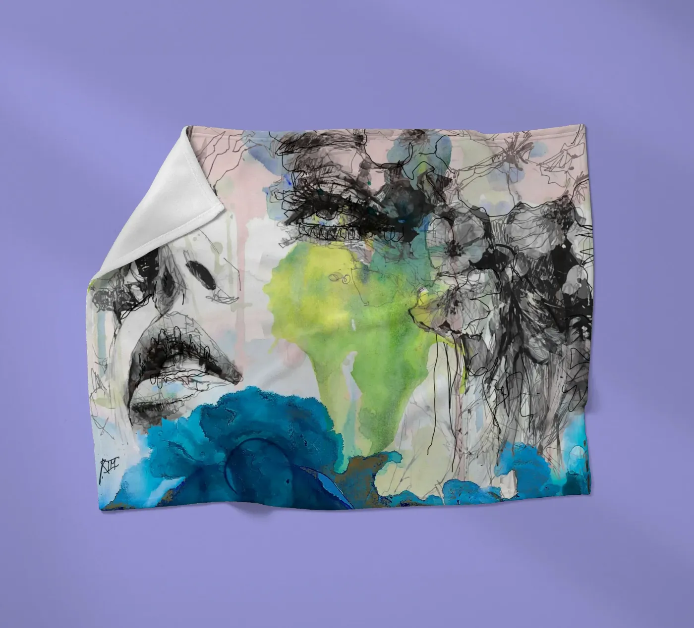 drill1 fleece blanket by Giulio Iurissevich
