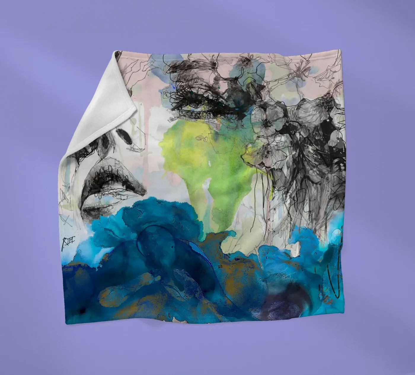 drill1 fleece blanket by Giulio Iurissevich