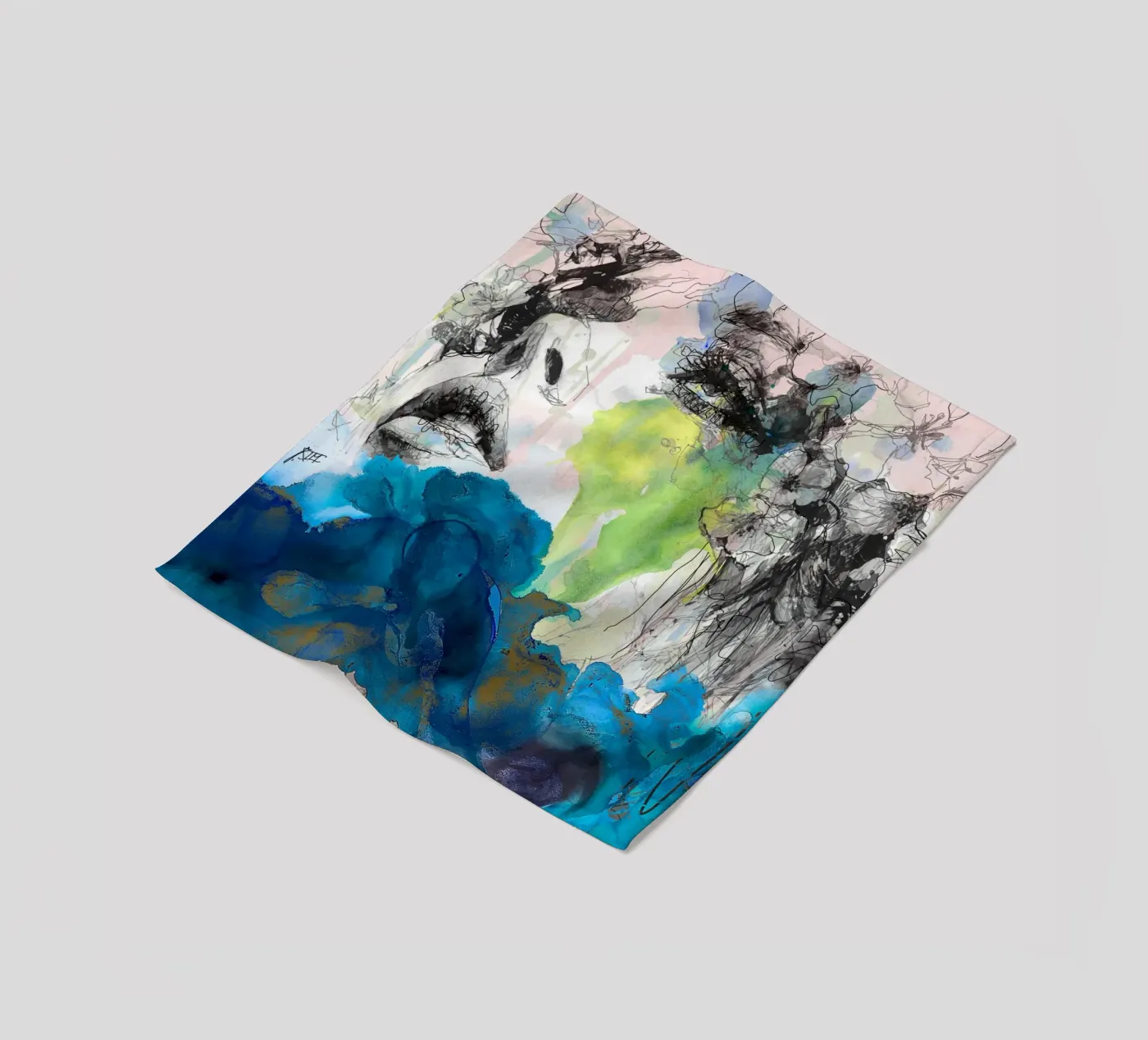 drill1 fleece blanket by Giulio Iurissevich