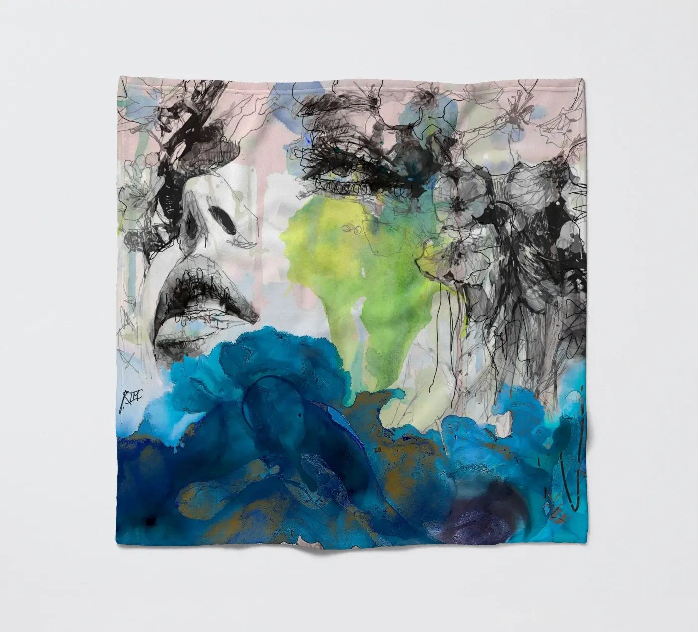 drill1 fleece blanket by Giulio Iurissevich