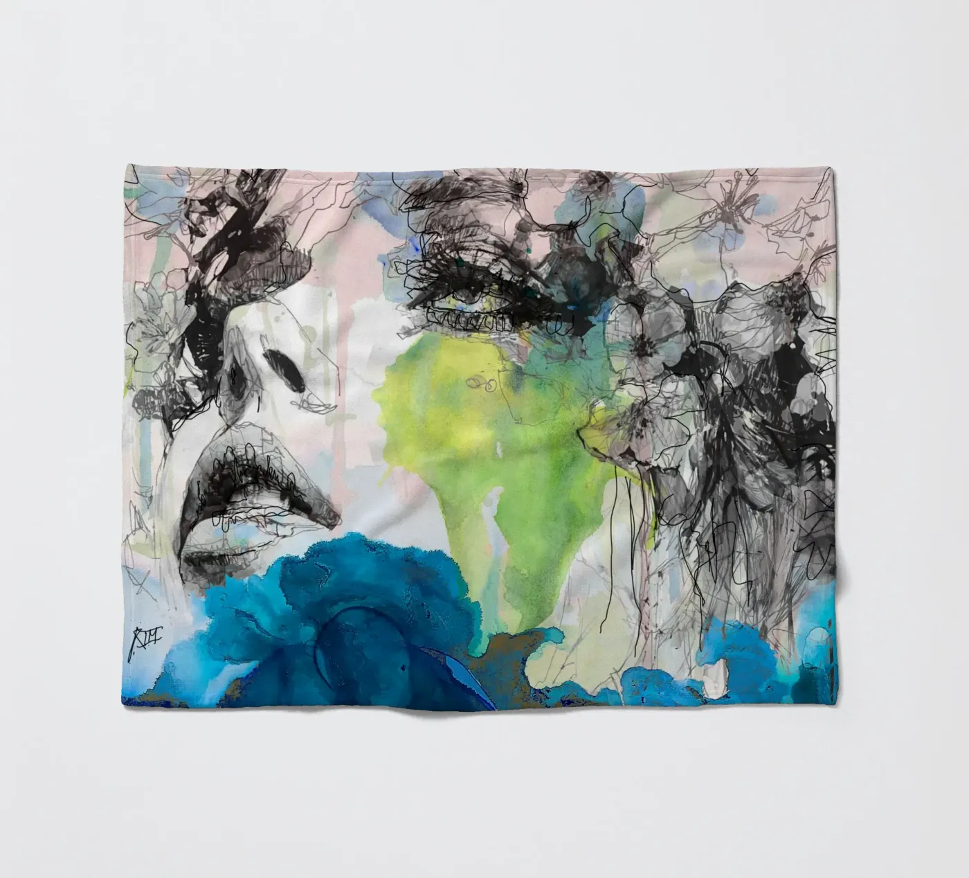 drill1 fleece blanket by Giulio Iurissevich