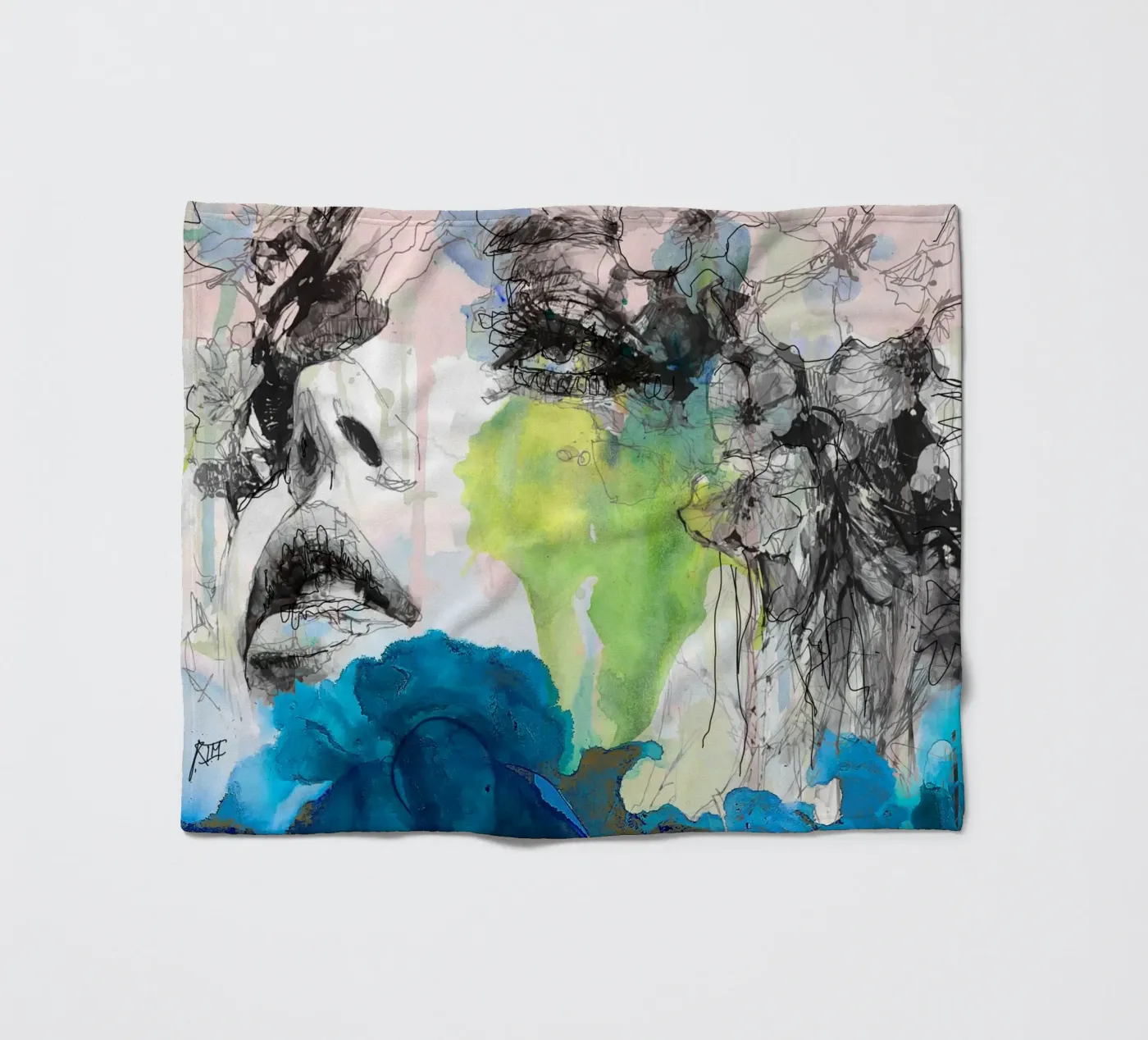 drill1 fleece blanket by Giulio Iurissevich