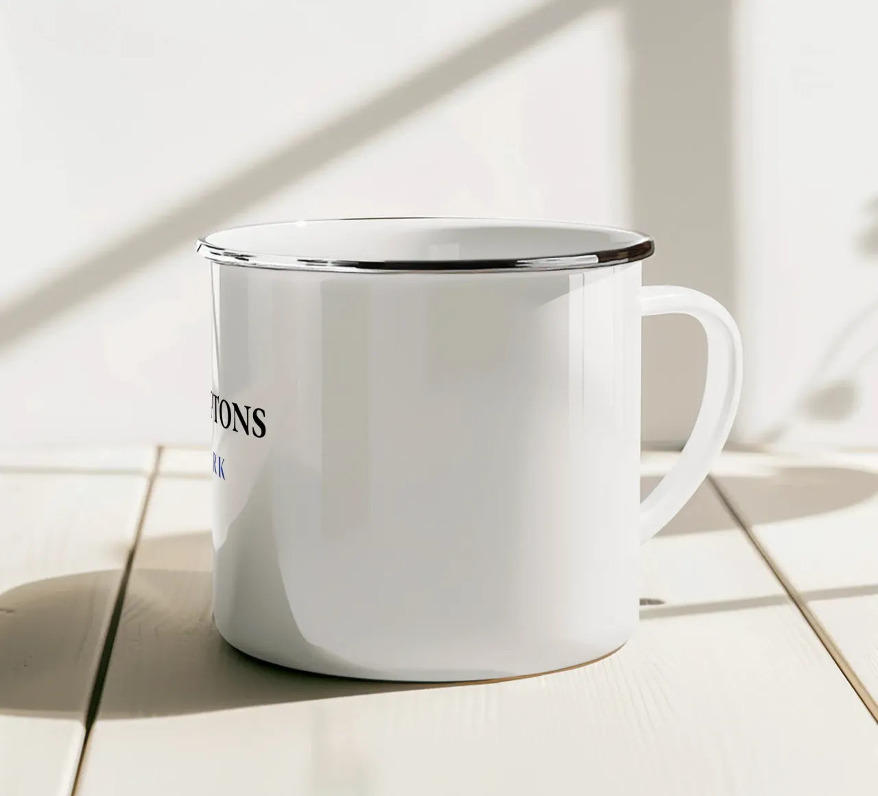 Gli Hamptons di New York tazza in smalto da BenCoStyle