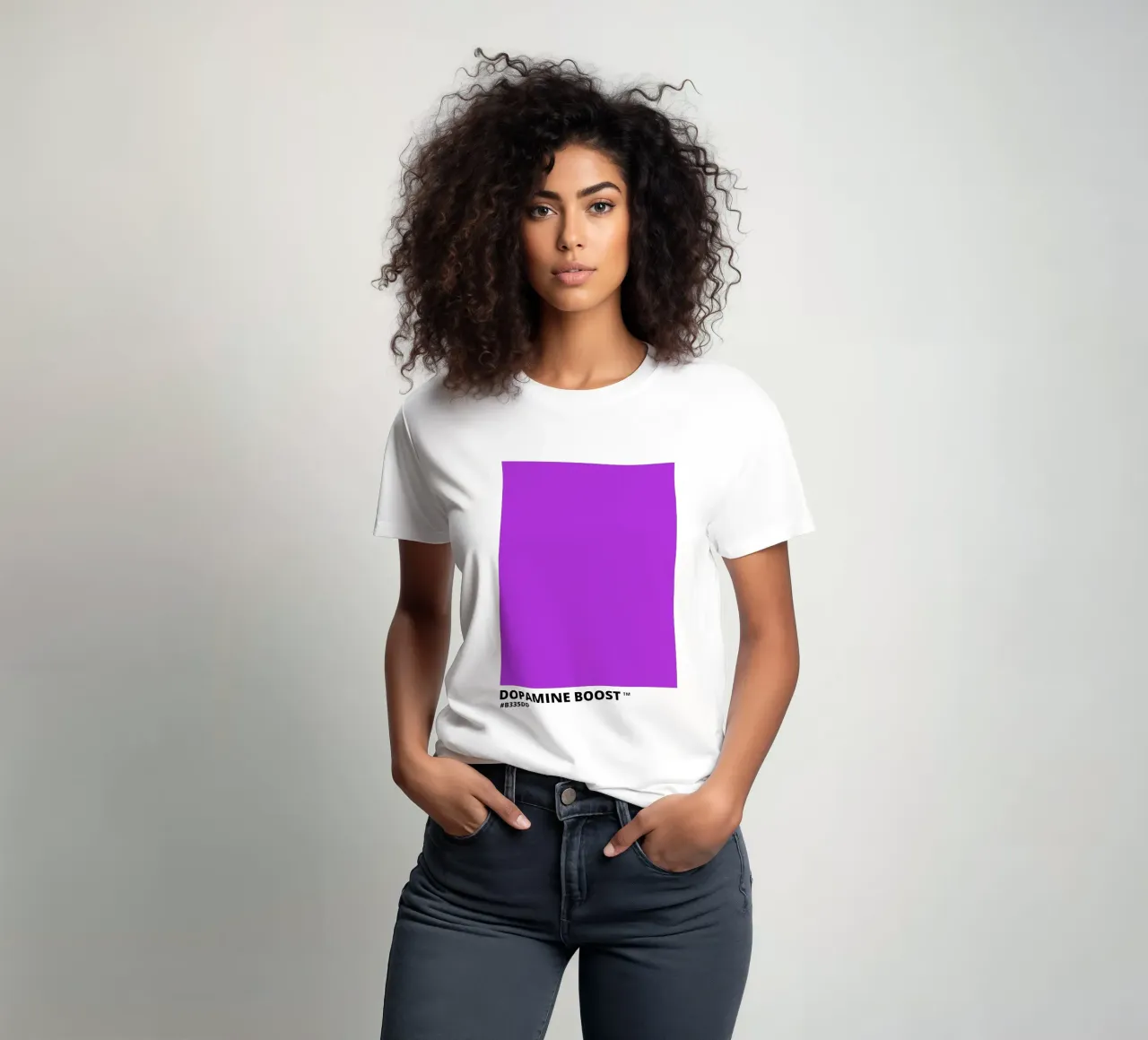 Aumento della dopamina Colore viola t-shirt da Magnific