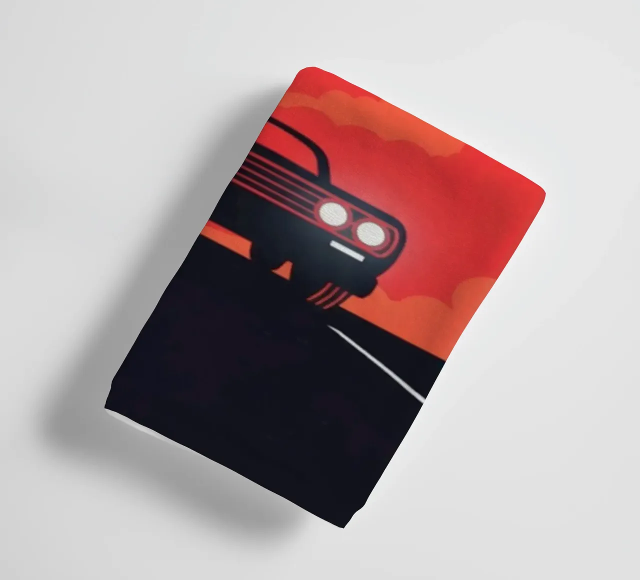car in red cloudy asciugamano da bagno da morgal