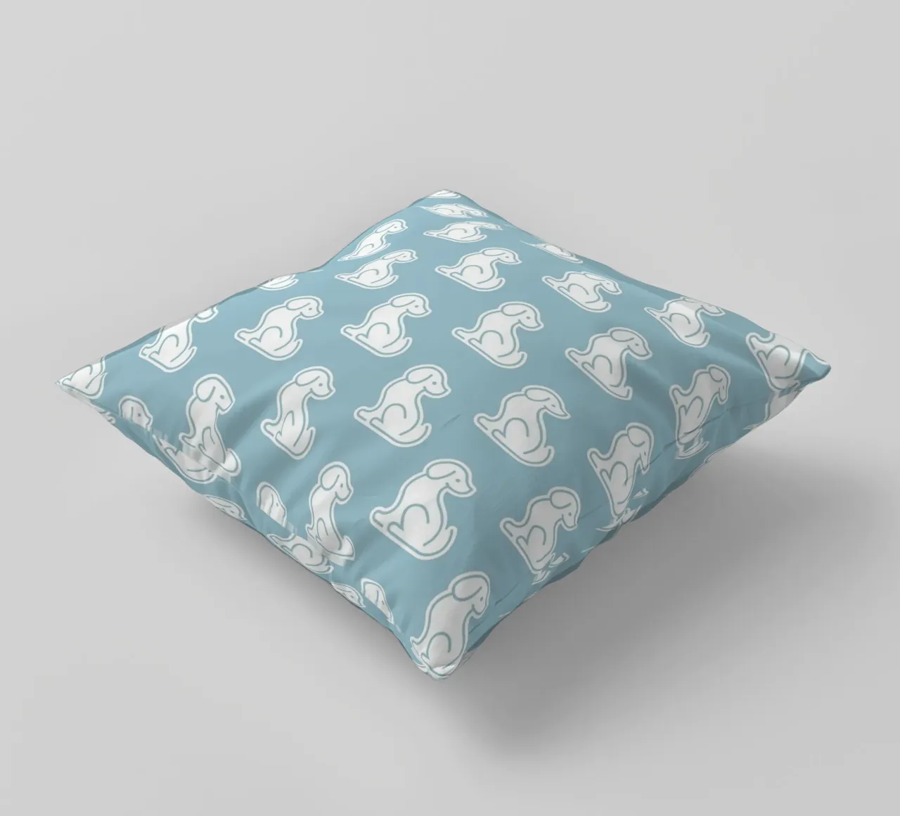 Dog Blue Pattern #1 cuscino da kathrinmay