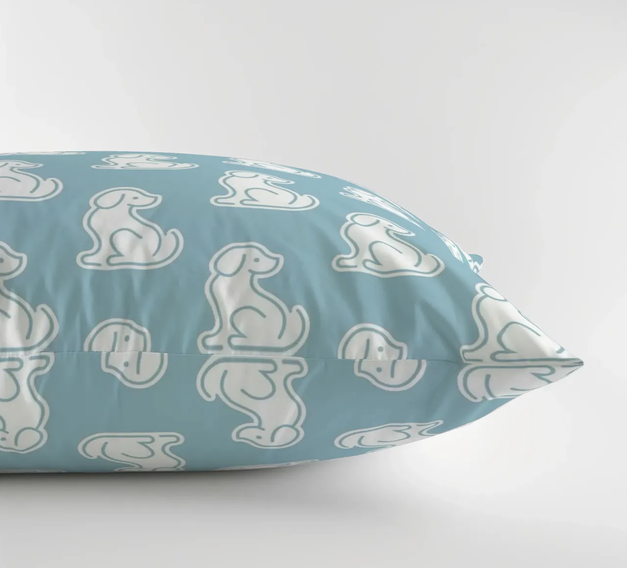 Dog Blue Pattern #1 cuscino da kathrinmay