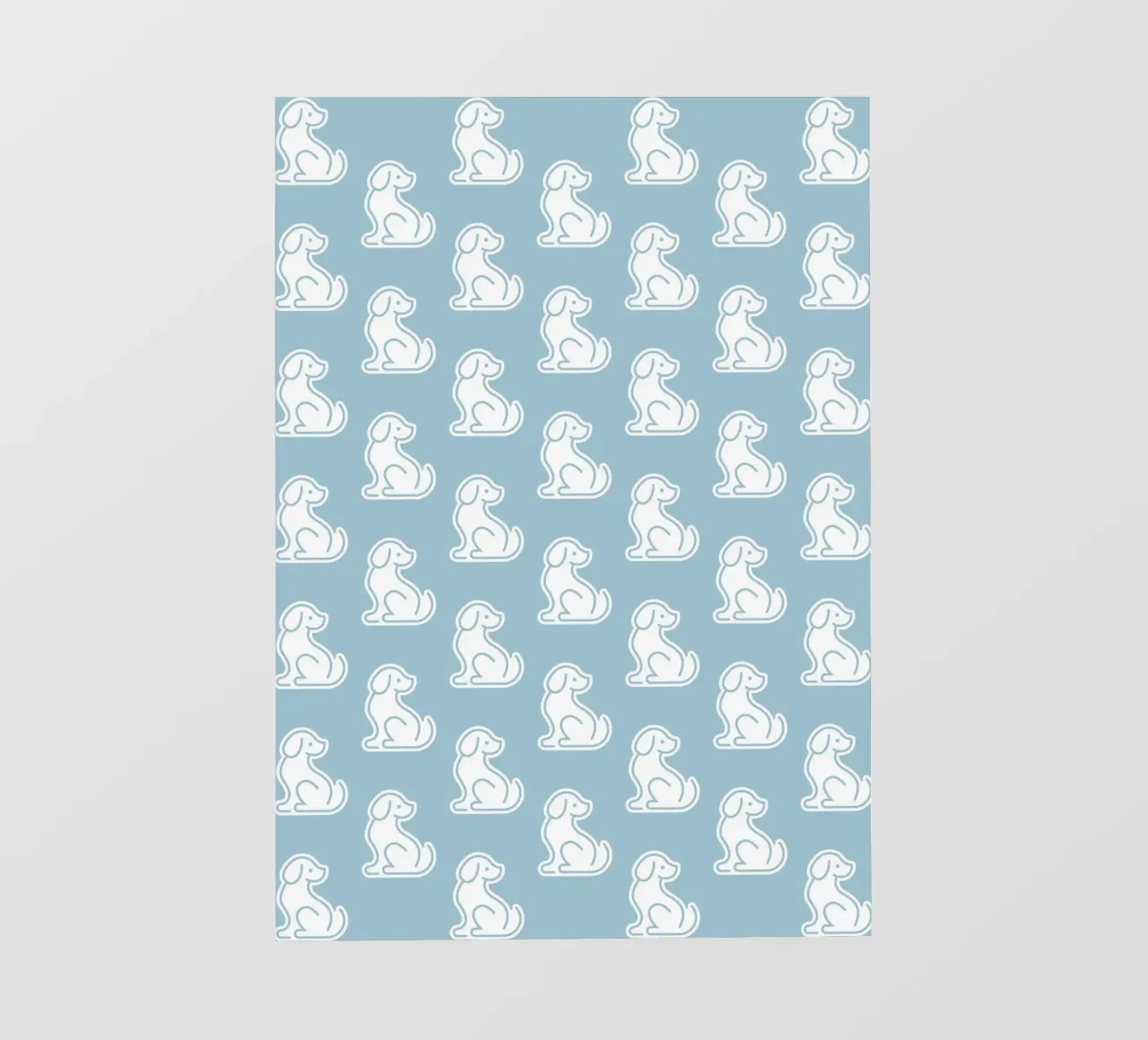 Dog Blue Pattern #1 pellicola backlit da kathrinmay