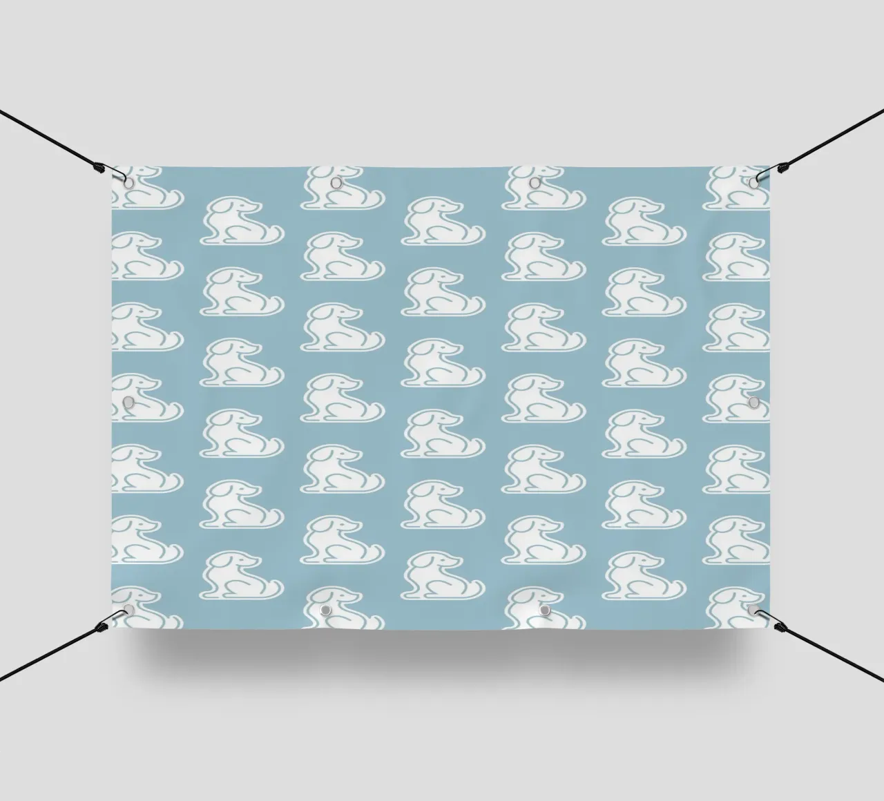 Dog Blue Pattern #1 telo in pvc da kathrinmay