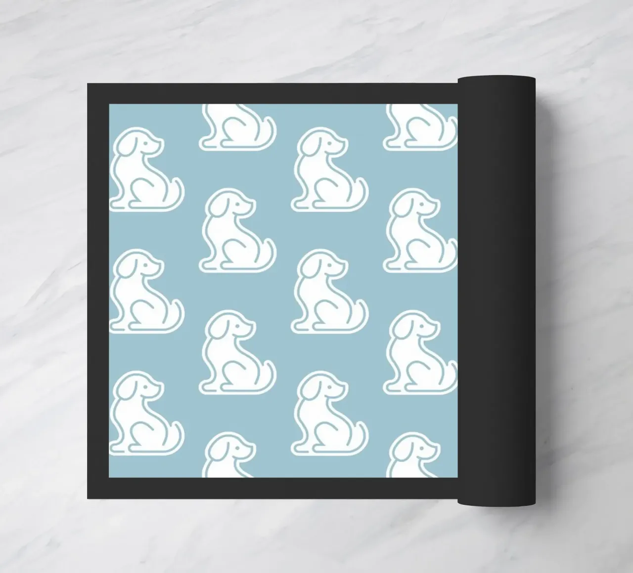 Dog Blue Pattern #1 zerbino da kathrinmay