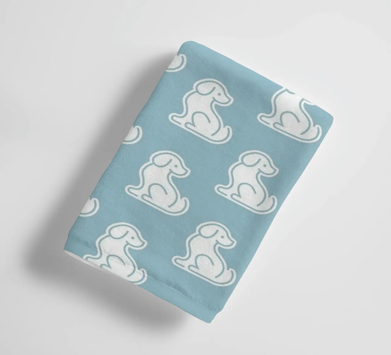 Dog Blue Pattern #1 asciugamano da bagno da kathrinmay